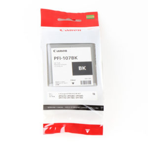 Canon PFI-107BK 130 ml - Bouteille d'encre Canon d'origine (6705B001AA)
