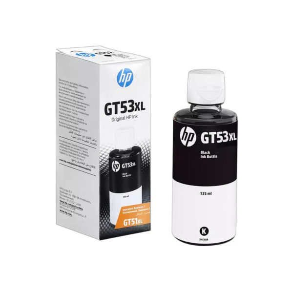 HP GT53XL Noir - Bouteille d'encre XL HP d'origine (1VV21AE)