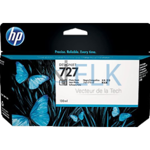 HP 727 Noir Photo - Cartouche d'encre HP d'origine (B3P23A)