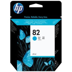 HP 82 Cyan - Cartouche d'encre HP d'origine (C4911A)