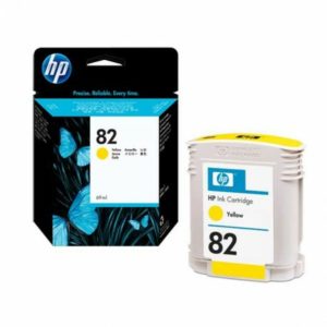 HP 82 Jaune - Cartouche d'encre HP d'origine (C4913A)