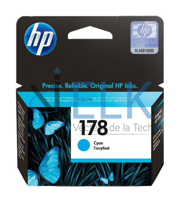 HP 178 Cyan - Cartouche d'encre HP d'origine (CB318HE)