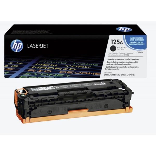HP 125A Noir - Toner HP LaserJet d'origine (CB540A)