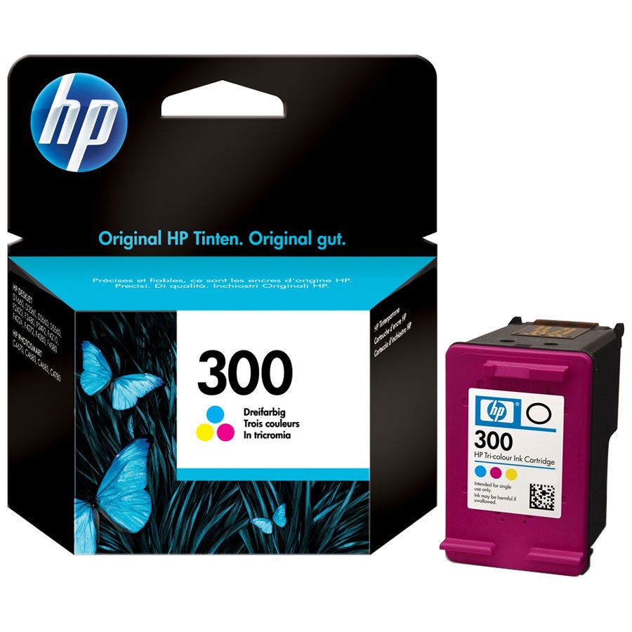 HP 300 Couleurs - Cartouche d'encre HP d'origine (CC643EE)