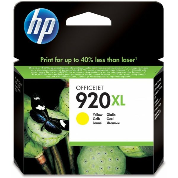 HP 920XL Jaune - Cartouche d'encre XL HP d'origine (CD974AE)