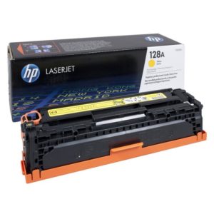 HP 128A Jaune - Toner HP LaserJet d'origine (CE322A)