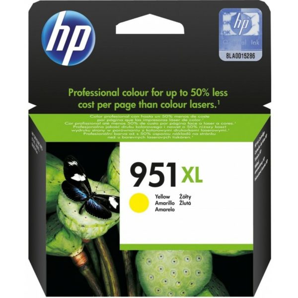 HP 951XL Jaune - Cartouche d'encre XL HP d'origine (CN048AE)