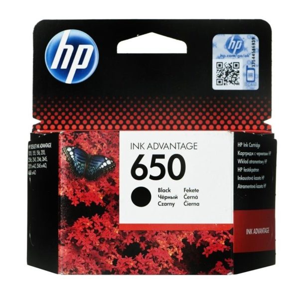 HP 650 Noir - Cartouche d'encre HP d'origine (CZ101AE)