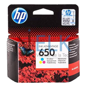 HP 650 trois couleurs - Cartouche d'encre HP d'origine (CZ102AE)