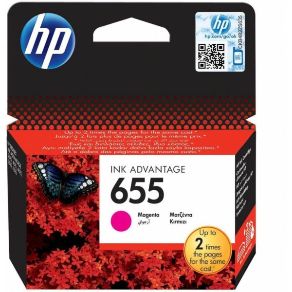 HP 655 Magenta - Cartouche d'encre HP d'origine (CZ111AE)