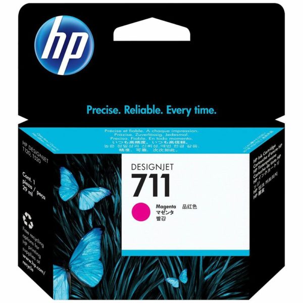 HP 711 Magenta - Cartouche d'encre HP d'origine (CZ131A)