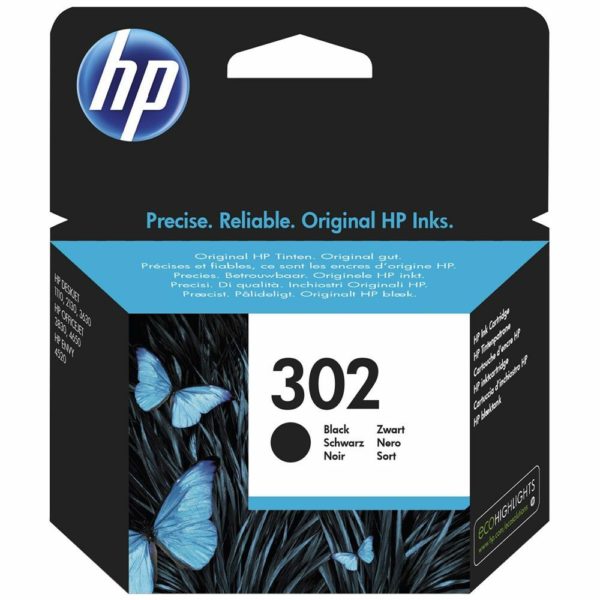 HP 302 Noir - Cartouche d'encre HP d'origine (F6U66AE)