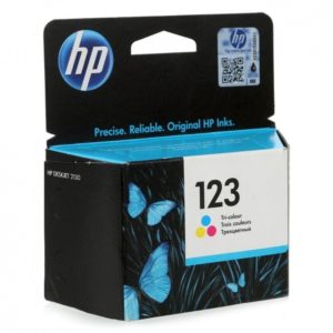 HP 123 trois couleurs - Cartouche d'encre HP d'origine (F6V16AE)