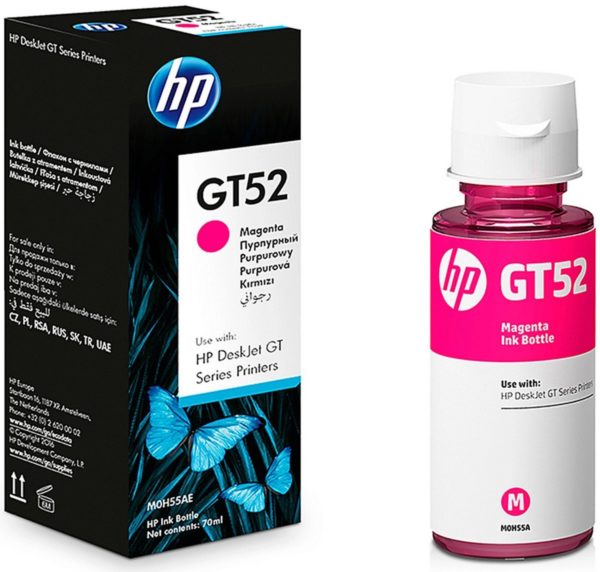 HP GT52 Magenta - Bouteille d'encre HP d'origine (M0H55AE)