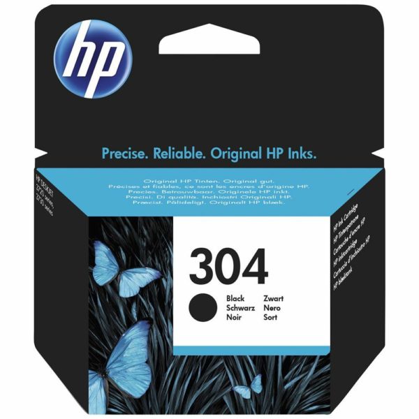 HP 304 Noir - Cartouche d'encre grande capacité HP d'origine N9K06AE