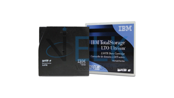 Cartouche de données IBM LTO 6 Ultrium 2.5 TB (IBM00V7590)