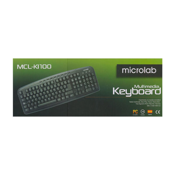 Clavier USB Microlab Multimedia Français/Arabe Noir (MICCLA665USB)