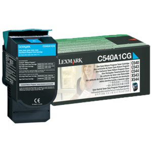 TONER LASER LEXMARK C54x/X54x Cyan 1K (C540A1CG)