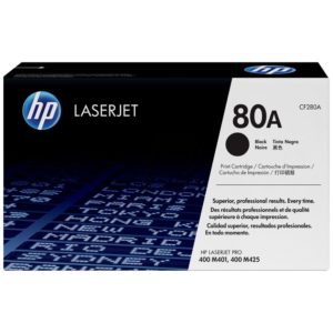 HP 80A Noir - Toner HP LaserJet d'origine (CF280A)