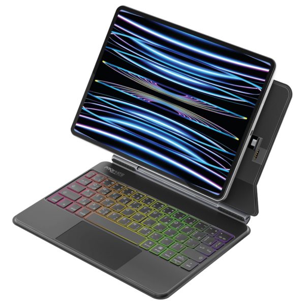 FlexKeys-11Pro : Étui Folio pour Clavier Sans Fil – Rétroéclairage & Connecteur Intelligent – Image 2