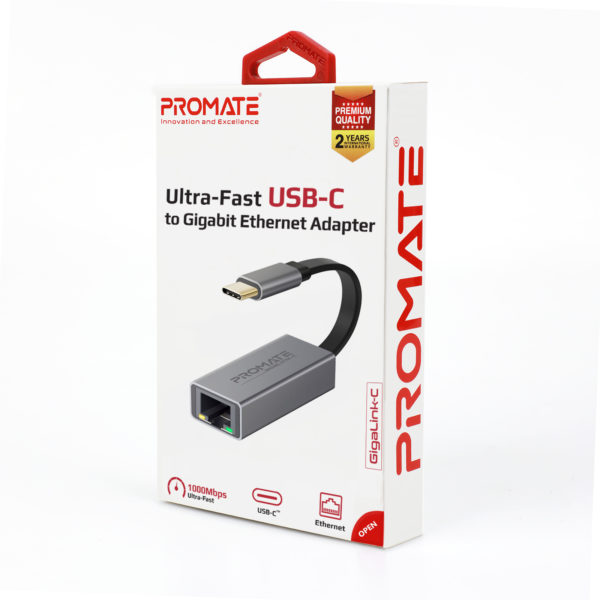 GigaLink-C  Adaptateur Ethernet haute vitesse USB-C vers Gigabit