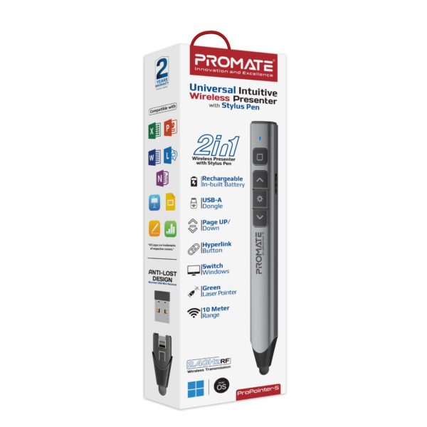 ProPointer-S Présentateur sans fil intuitif universel avec Stylet Pen – Image 2