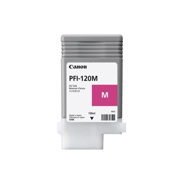 Cartouche d’encre Magenta Canon PFI-120 130ml - Réf. 2887C001AA pour traceurs imagePROGRAF