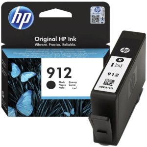 HP 912 Noir - Cartouche d'encre HP d'origine (3YL80AE)