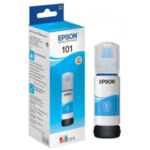 Epson 101 Cyan - Bouteille d'encre Epson EcoTank d'origine (C13T03V24A)
