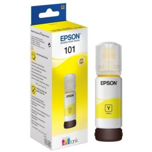 Epson 101 Jaune - Bouteille d'encre Epson EcoTank d'origine (C13T03V44A)