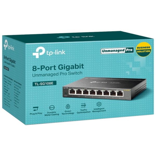 Switch de bureau TP-Link TL-SG108E 8 Ports Gigabit