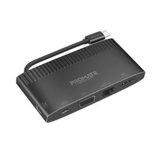 Adaptateur Promate MediaHub-C6 USB-C 6-en-1 haute puissance 100W