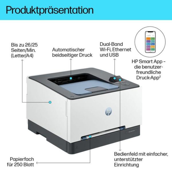 Imprimante HP Laser PRO 3203dw SFP Réseau Wifi Couleur A4 R/V 26ppm (499N4A) – Image 2